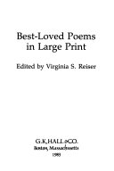 Image for "Best-loved Poems in Large Print"