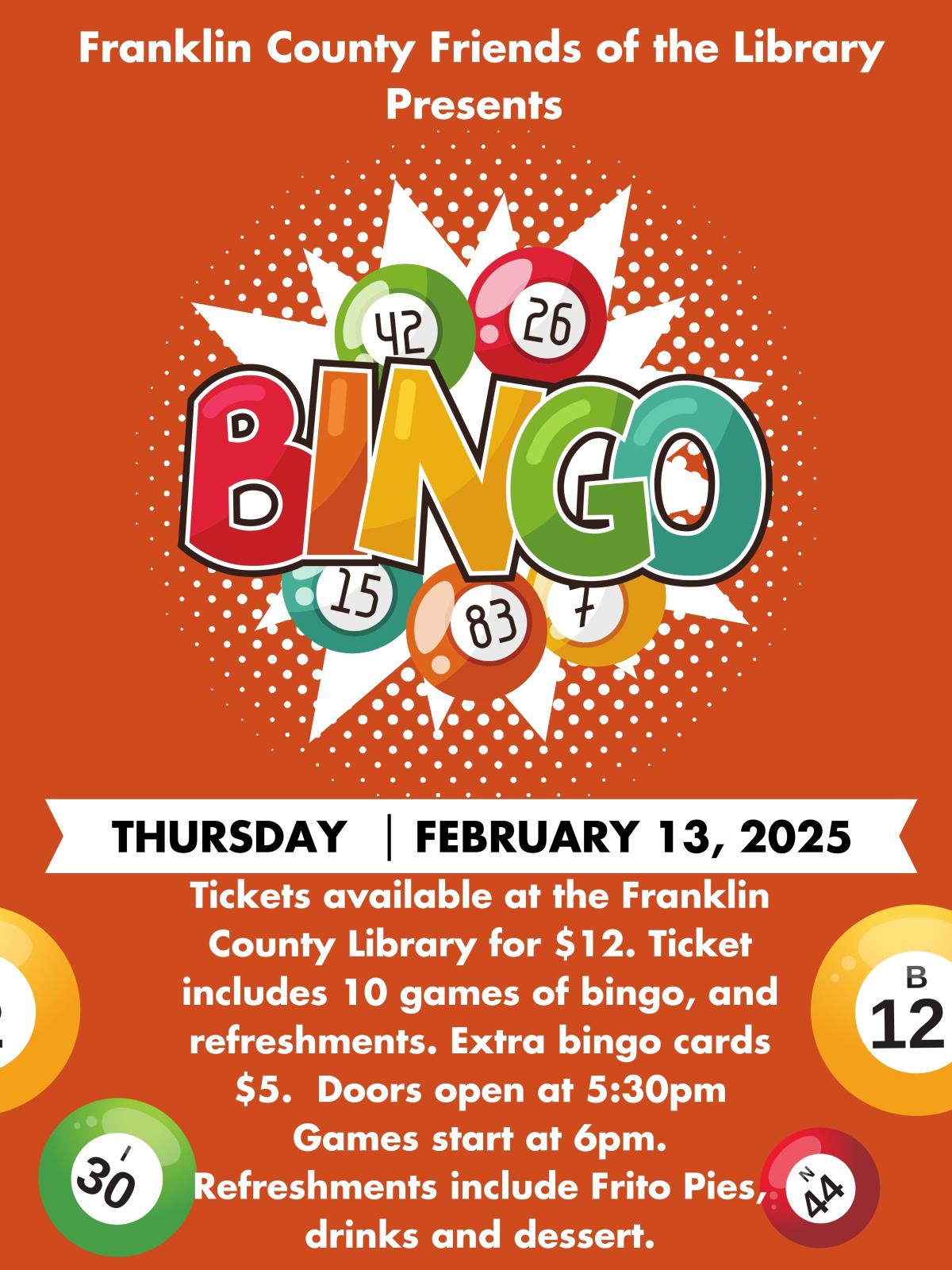 bingo with orange background