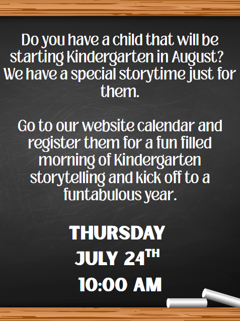 KINDERGARTEN STORYTIME